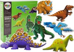  Lean Sport Puzzle Świat Dinozaurów 31 elementów 6 Dinozaurów 