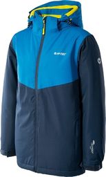 Hi-TEXT Dziecięca kurtka narciarska Hi-Tec Olmo JRB zimowa snowboardowa granatowa rozmiar 158