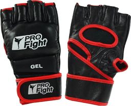  Profight Rękawice MMA Gloves skóra czarne r. XL