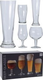  Excellent Houseware Szklanka do PIWA szklanki zestaw komplet szklanek 4 sztuki