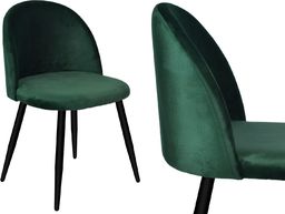  Krzesło aksamitne K-SOUL VELVET zielone