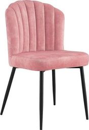  Modesto Design MODESTO krzesło RANGO różowe - welur, metal