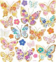 Dalprint Naklejki DPCRAFT Motyle 2, 21szt.