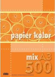  Kreska Papier ksero A3 80g mix kolorów 250 arkuszy