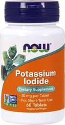  NOW Foods NOW Foods - Jodek Potasu, 30 mg, 60 tabletek