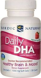  Nordic naturals Nordic Naturals - Daily DHA, Smak Truskawkowy, 30 kapsułek miękkich