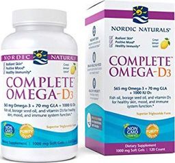 Nordic naturals Nordic Naturals - Complete Omega-D3, 565mg, Lemon Flavor, 120 kapsułek miękkich