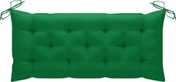  vidaXL Poduszka na ławkę ogrodową, zielona, 120x50x7 cm, tkanina