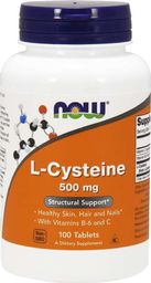  NOW Foods NOW Foods - L-Cysteina, 500 mg, 100 tabletek