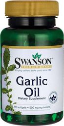 Swanson Swanson - Garlic Oil, 500mg, 250 kapsułek miękkich