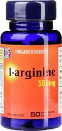Holland & Barrett Holland & Barrett - L-Arginina, 500mg, 50 kapsułek