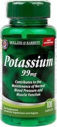 Holland & Barrett Holland & Barrett - Potas, 99mg, 100 kapsułek