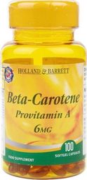 Holland & Barrett Holland & Barrett - Beta Karoten, 6mg, 100 kapsułek