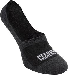 Pit Bull West Coast Skarpetki stopki No Show cienkie (3-pak) - Szare 35/38