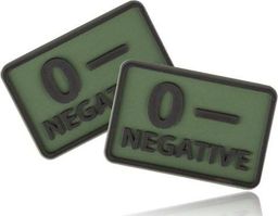 Helikon-Tex naszywka emblemat GRUPA KRWI kpl. 2szt. PVC olive green 0/Rh-