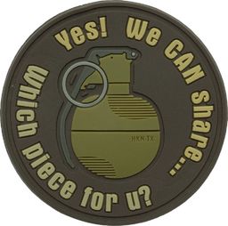 Helikon-Tex naszywka Helikon Granat WE CAN SHARE PVC brązowa