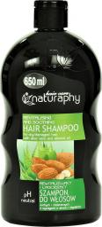  BluxCosmetics Rewitalizujący i łagodzący szampon do włosów suchych i zniszczonych  Z wyciągiem z aloesu i migdałów 650ml