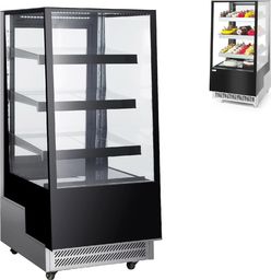 Witryna chłodnicza ARKTIC Witryna chłodnicza cukiernicza 3-półkowa jezdna LED 300L Witryna chłodnicza cukiernicza 3-półkowa jezdna LED 300L