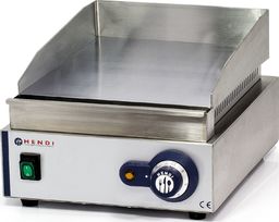 Grill elektryczny Hendi Płyta grzewcza grillowa Blue Line gładka do pracy ciągłej 2000W - Hendi 203125 Płyta grzewcza grillowa Blue Line gładka do pracy ciągłej 2000W - Hendi 203125