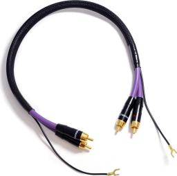 Kabel Melodika RCA (Cinch) x2 + Widły - RCA (Cinch) x2 + Widły 2.5m fioletowy