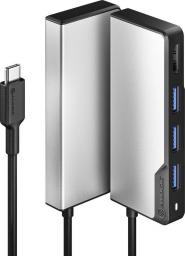 Stacja/replikator Alogic Alogic Adapter Fusion Core USB-C 5-in-1 HDMI & USB grau