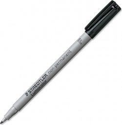  Staedtler STAEDTLER Folienstift Lumocolor non-perm F schwarz 10 Stück