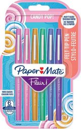  Paper Mate PAPER MATE Faserschreiber Flair 6er Candy Pop M 0.7 mm Blister