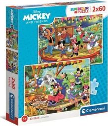  Clementoni Puzzle 2x60 Miki i Przyjaciele 21620