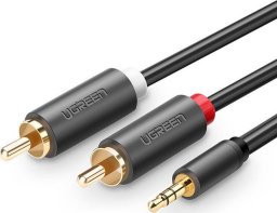 Kabel Ugreen Jack 3.5mm - RCA (Cinch) x2 5m czarny (10513)