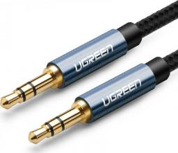 Kabel Ugreen Jack 3.5mm - Jack 3.5mm 0.5m niebieski (UGR637BLU)