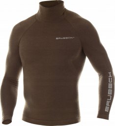 Brubeck LS14200 Bluza męska RANGER WOOL khaki M