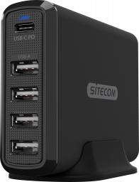 Ładowarka Sitecom CH-017 4x USB-A 1x USB-C 6 A (001912610000)