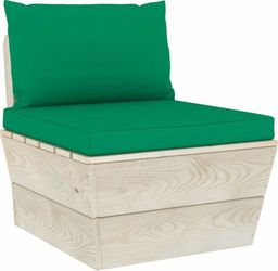  vidaXL Poduszki na sofę z palet, 2 szt., zielone, tkanina
