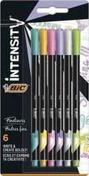  Bic Cienkopisy BIC Intensity Fine mix Pastel blister 6 kolorów