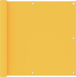  vidaXL Parawan balkonowy, żółty, 90x400 cm, tkanina Oxford