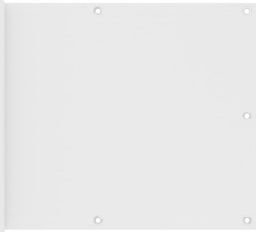  vidaXL Parawan balkonowy, biały, 75x500 cm, tkanina Oxford