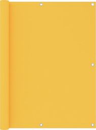  vidaXL Parawan balkonowy, żółty, 120x300 cm, tkanina Oxford
