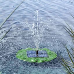  HI HI Pływająca fontanna z pompą, solarna, w kształcie liścia lotosu