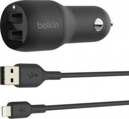 Ładowarka Belkin CCD001bt1MBK 2x USB-A 2.4 A  (CCD001bt1MBK)