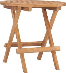 vidaXL Składany stolik ogrodowy 50x50x50cm, lite drewno tekowe (315452)