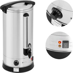 Royal Catering Warnik podgrzewacz do wody grzańca podwójne ścianki stalowy 23.5L 2500 W Warnik podgrzewacz do wody grzańca podwójne ścianki stalowy 23.5L 2500 W