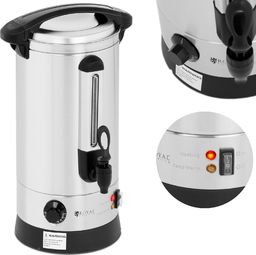 Royal Catering Warnik podgrzewacz do wody grzańca podwójne ścianki stalowy 8.7L 1500 W Warnik podgrzewacz do wody grzańca podwójne ścianki stalowy 8.7L 1500 W