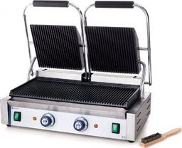 Grill elektryczny Hendi Kontakt grill kontaktowy ryflowany podwójny 3600W - Hendi 263709 Kontakt grill kontaktowy ryflowany podwójny 3600W - Hendi 263709