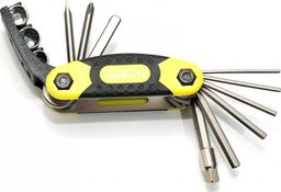  Author Zestaw narzędzi/ kluczy (scyzoryk) Author Toolbox 12 12 w 1 żółto-czarno-srebrne