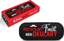  Belldeco Etui na okulary Przystojny facet nosi okulary