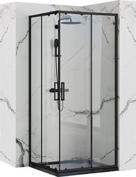 Rea Kabina prysznicowa Rea Punto Czarna 90x90