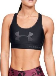 Under Armour Under Armour Mid Keyhole Graphic Bra 1344333-001 czarne M