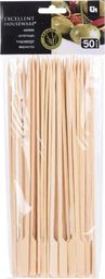  Excellent Houseware Wykałaczki DREWNIANE szpikulce bambusowe do przystawek przekąsek szaszłyków 25 cm 50 sztuk