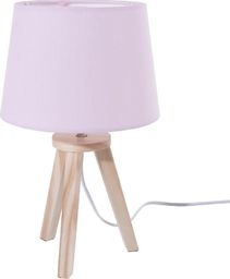 Lampa stołowa Atmosphera Lampka nocna z różowym abażurem 31 cm