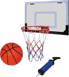 vidaXL Mini zestaw do koszykówki halowej z piłką i pompką